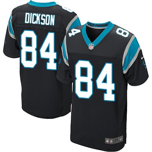 Nike Panthers #84 Ed Dickson Black Team Color Men's Stitched NFL Elite Jersey